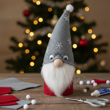 Wichtel aus Papprollen